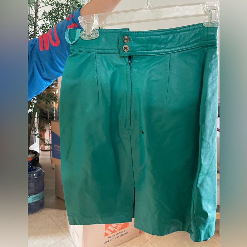 Vintage Teal Leather Set